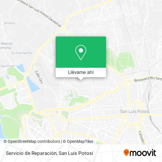 Mapa de Servicio de Reparación