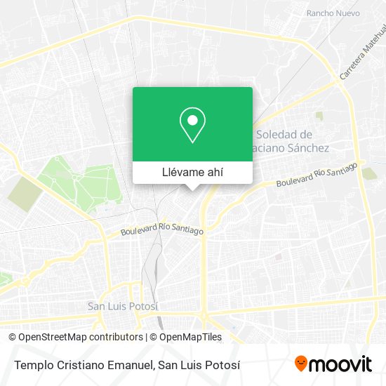 Mapa de Templo Cristiano Emanuel