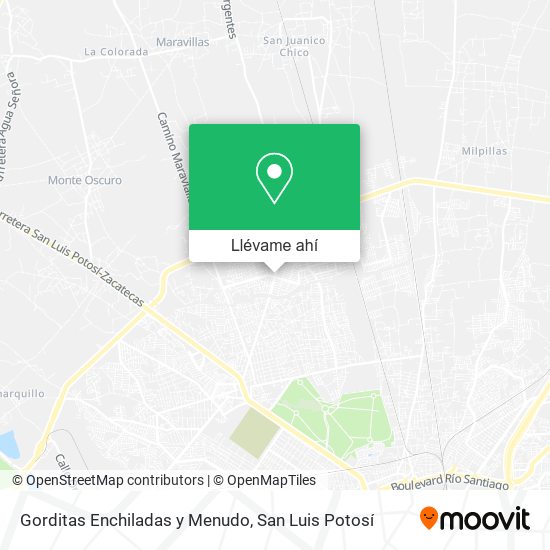 Mapa de Gorditas Enchiladas y Menudo