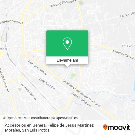 Mapa de Accesorios en General Felipe de Jesús Martinez Morales