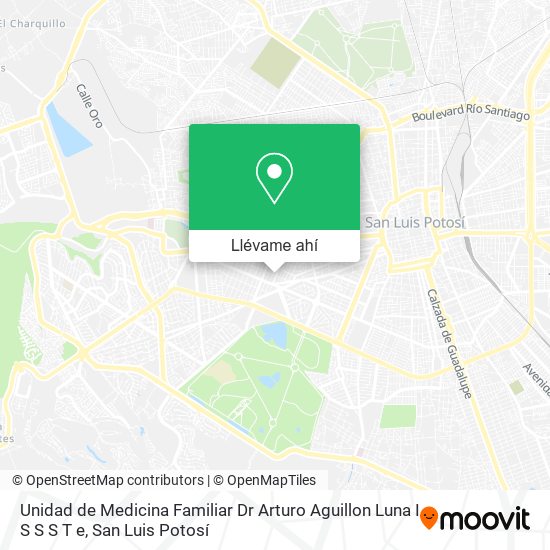 Mapa de Unidad de Medicina Familiar Dr Arturo Aguillon Luna I S S S T e