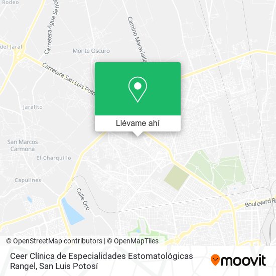 Mapa de Ceer Clínica de Especialidades Estomatológicas Rangel