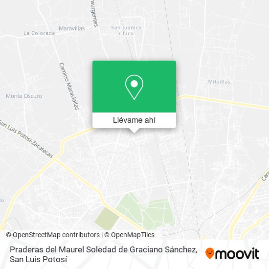 Mapa de Praderas del Maurel Soledad de Graciano Sánchez