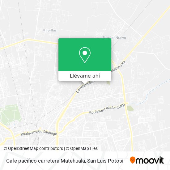 Cómo llegar a Cafe pacifico carretera Matehuala en Soledad De Graciano  Sánchez en Autobús?
