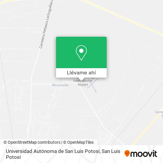 Mapa de Universidad Autónoma de San Luis Potosí