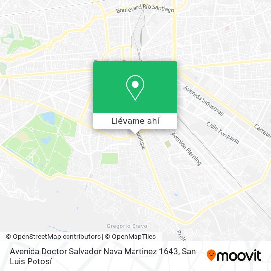 Mapa de Avenida Doctor Salvador Nava Martinez 1643