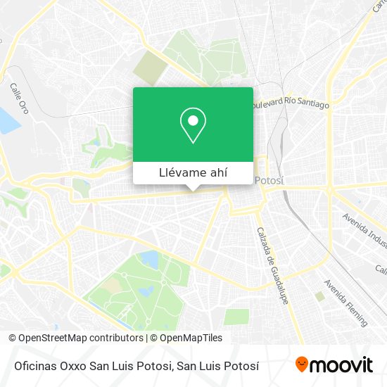 Mapa de Oficinas Oxxo San Luis Potosi