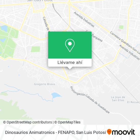 Cómo llegar a Dinosaurios Animatronics - FENAPO en San Luis Potosí en  Autobús?