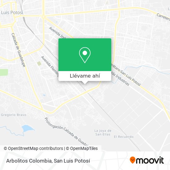 Mapa de Arbolitos Colombia