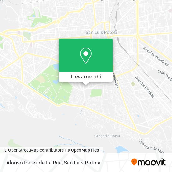 Mapa de Alonso Pérez de La Rúa