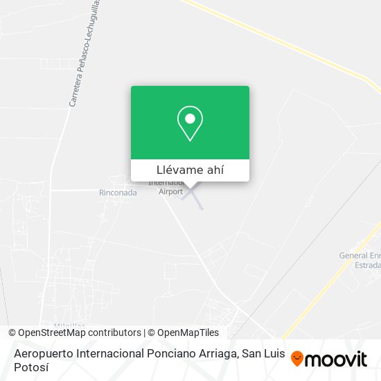 Mapa de Aeropuerto Internacional Ponciano Arriaga