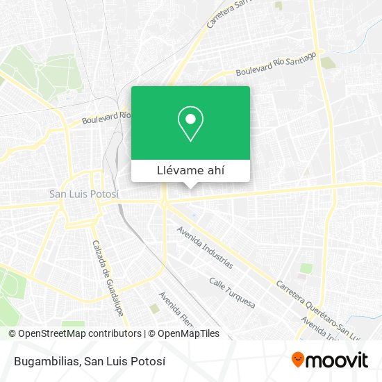 Cómo llegar a Bugambilias en San Luis Potosí en Autobús?