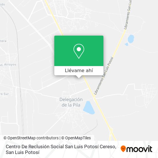 Mapa de Centro De Reclusión Social San Luis Potosí Cereso