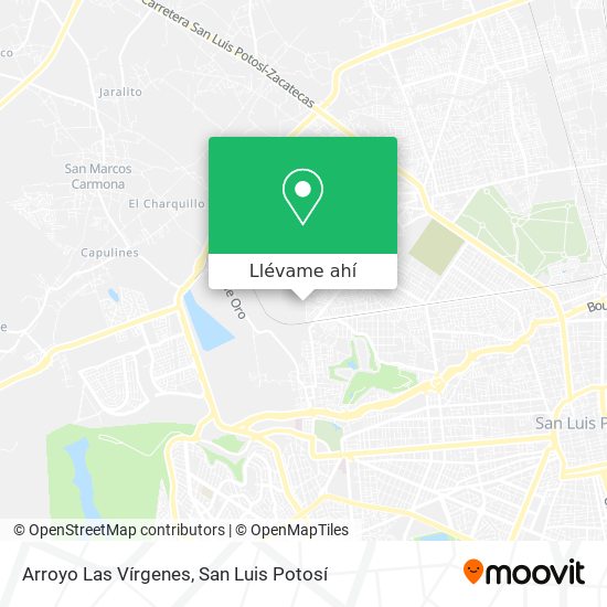 Mapa de Arroyo Las Vírgenes