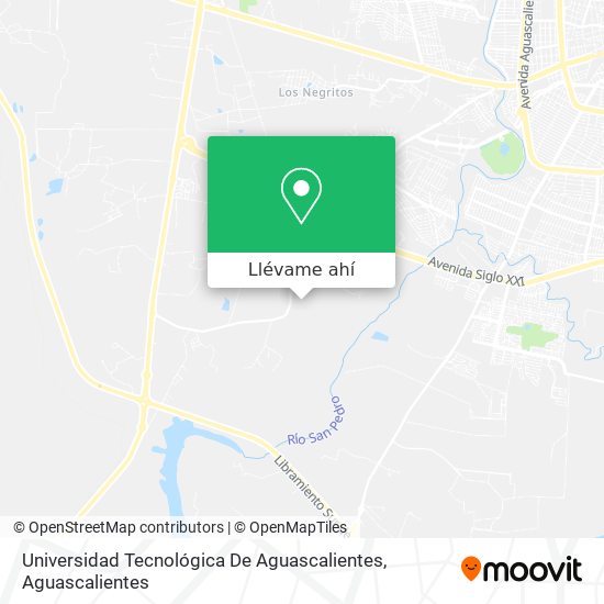 Mapa de Universidad Tecnológica De Aguascalientes