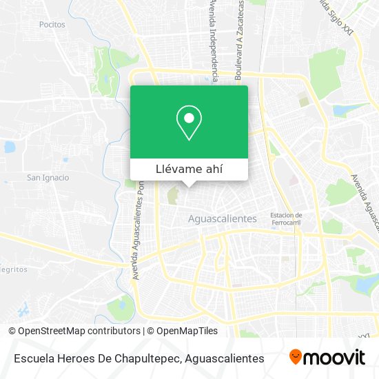 Mapa de Escuela Heroes De Chapultepec