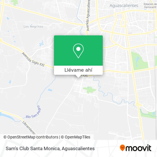 Mapa de Sam's Club Santa Monica