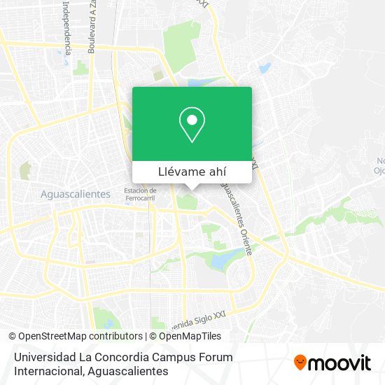 Mapa de Universidad La Concordia Campus Forum Internacional