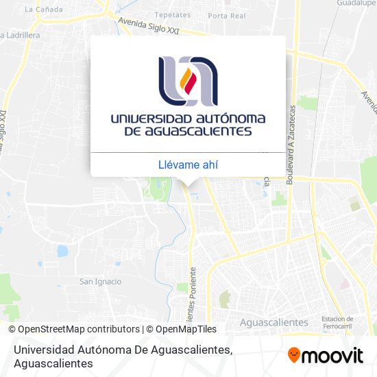 Mapa de Universidad Autónoma De Aguascalientes