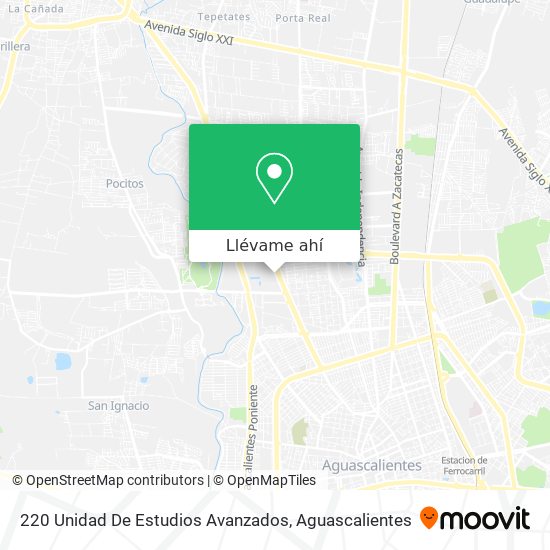 Mapa de 220 Unidad De Estudios Avanzados