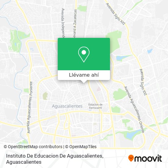 Mapa de Instituto De Educacion De Aguascalientes