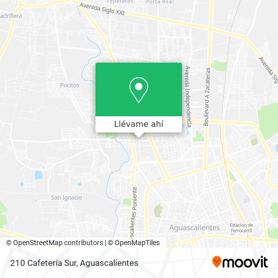 Mapa de 210 Cafetería Sur