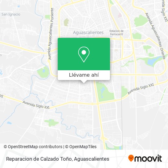 Mapa de Reparacion de Calzado Toño