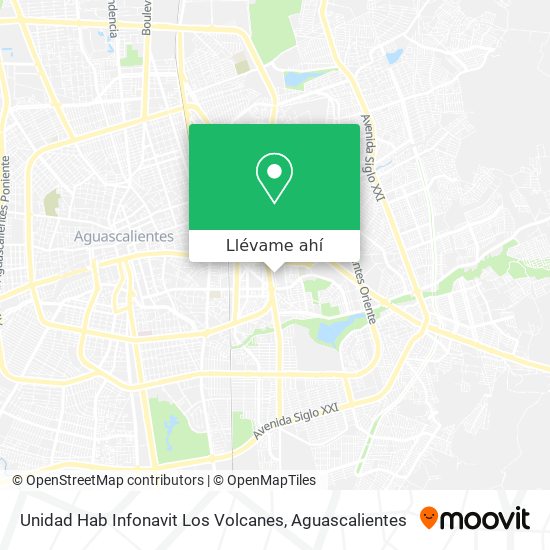 Mapa de Unidad Hab Infonavit Los Volcanes