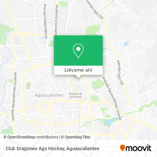 Mapa de Club Dragones Ags Hockey