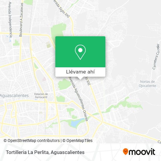 Mapa de Tortilleria La Perlita