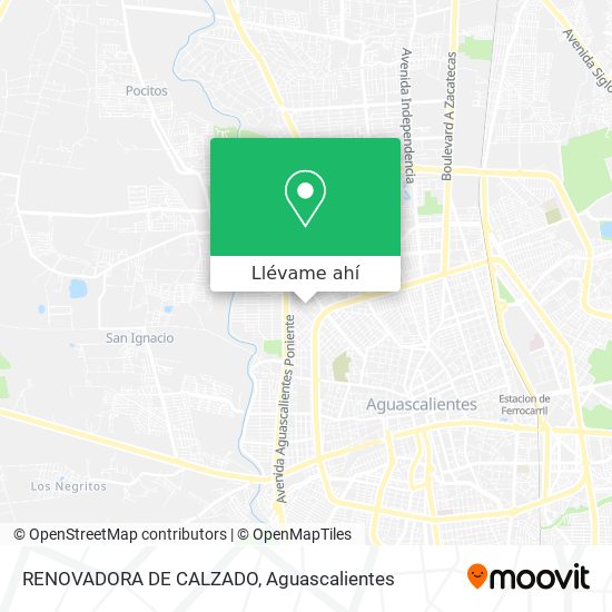 Mapa de RENOVADORA DE CALZADO