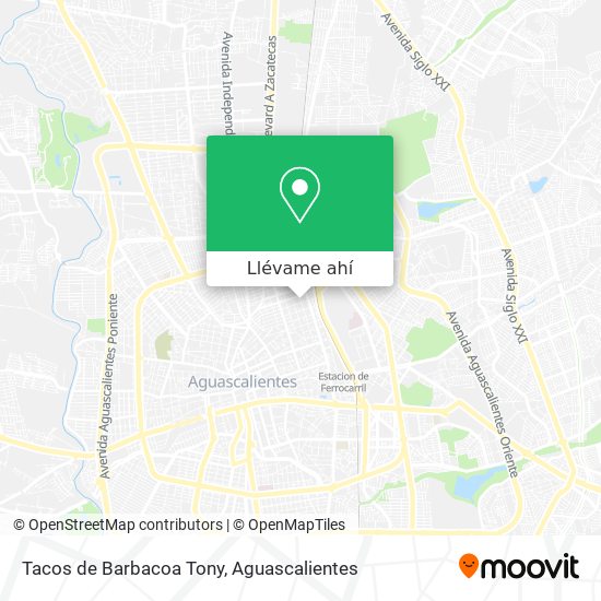 Mapa de Tacos de Barbacoa Tony