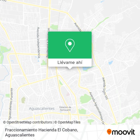 Mapa de Fraccionamiento Hacienda El Cobano