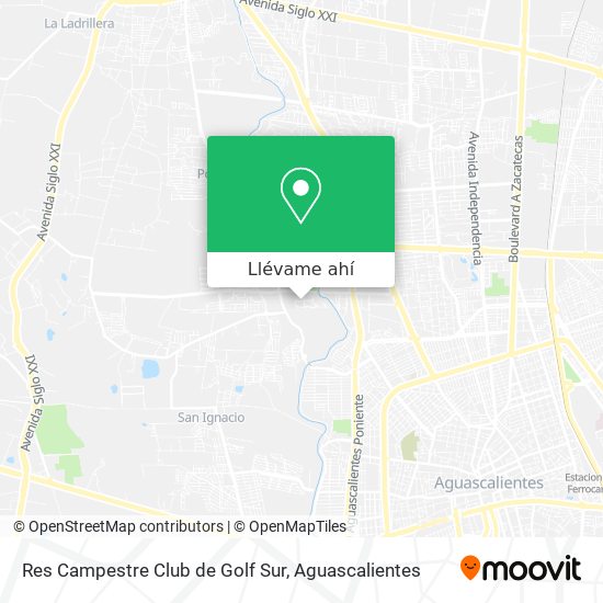 Mapa de Res Campestre Club de Golf Sur