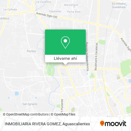 Mapa de INMOBILIARIA RIVERA GOMEZ