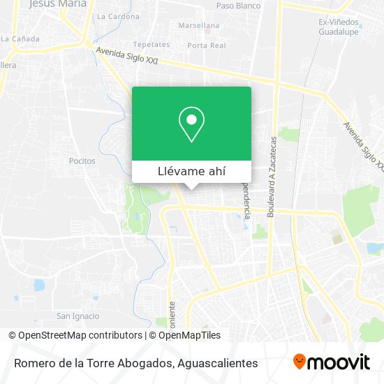 Mapa de Romero de la Torre Abogados