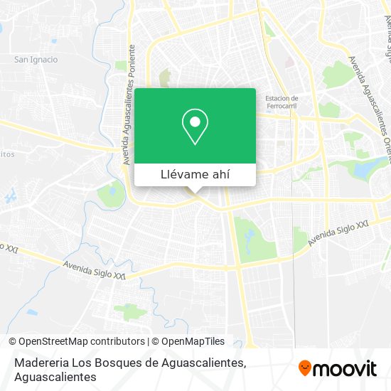 Mapa de Madereria Los Bosques de Aguascalientes