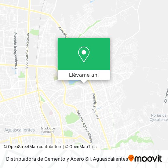 Mapa de Distribuidora de Cemento y Acero Sil