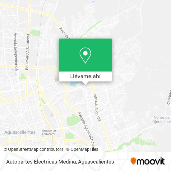 Mapa de Autopartes Electricas Medina