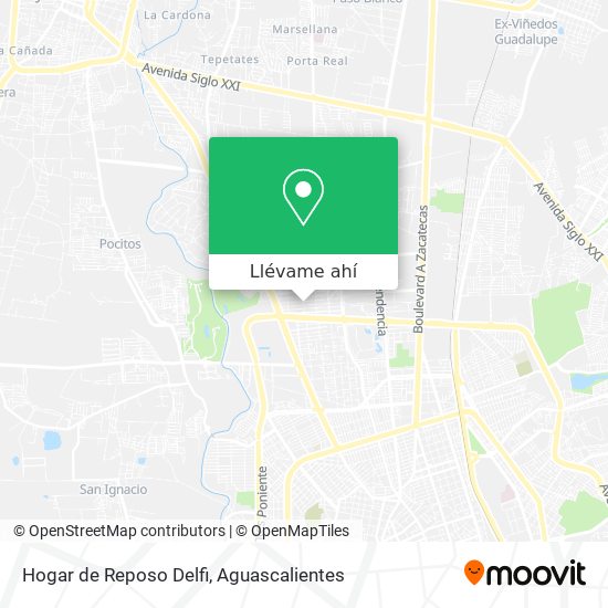 Cómo llegar a Hogar de Reposo Delfi en Aguascalientes en Autobús?