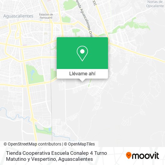 Mapa de Tienda Cooperativa Escuela Conalep 4 Turno Matutino y Vespertino