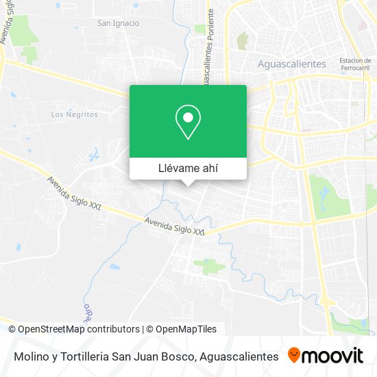 Mapa de Molino y Tortilleria San Juan Bosco