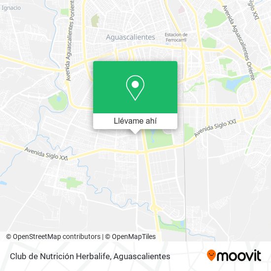 Mapa de Club de Nutrición Herbalife