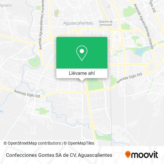 Mapa de Confecciones Gontex SA de CV