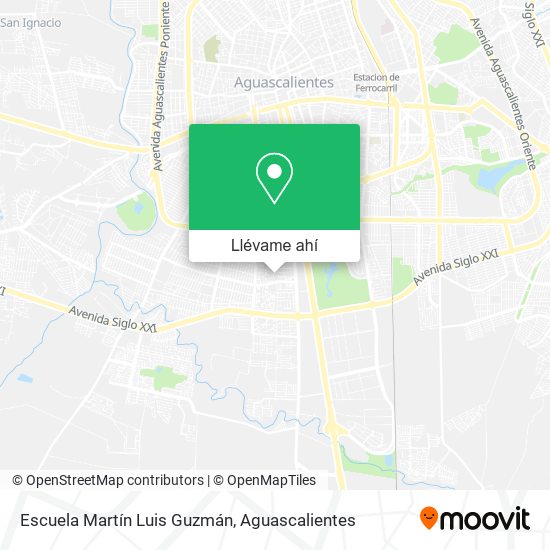 Mapa de Escuela Martín Luis Guzmán