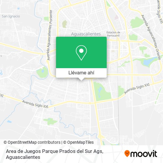 Mapa de Area de Juegos Parque Prados del Sur Ags