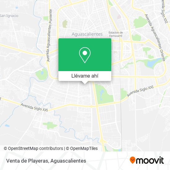 Mapa de Venta de Playeras