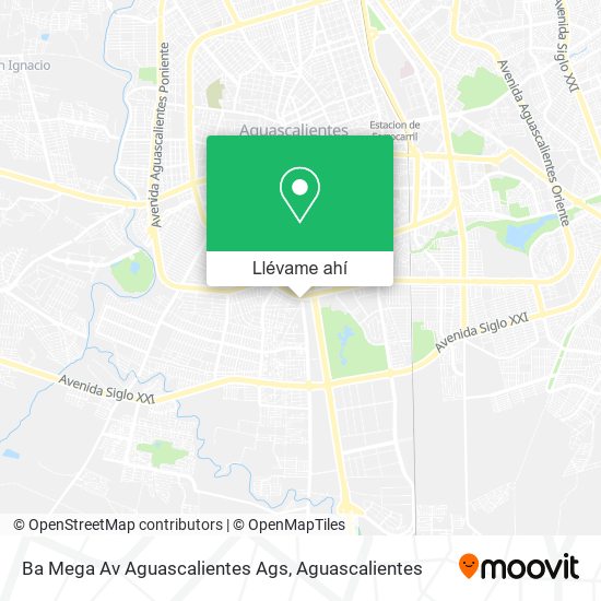 Mapa de Ba Mega Av Aguascalientes Ags