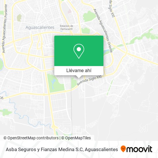 Mapa de Asba Seguros y Fianzas Medina S.C