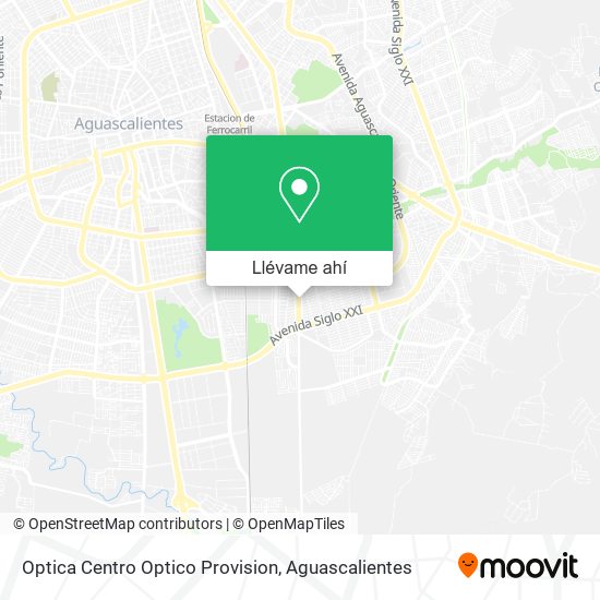 Mapa de Optica Centro Optico Provision